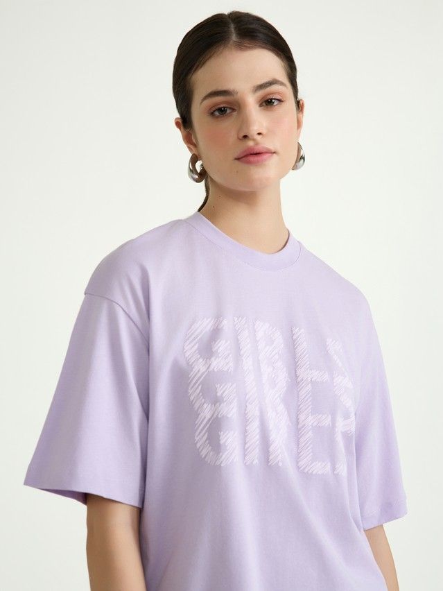 Women's polo neck shirt CONTE ELEGANT LD 3040, s.170-92, lavender-girls - 2