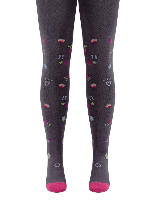 Children's tights CONTE-KIDS TIP-TOP, s.128-134 (20),615 dark grey - 1