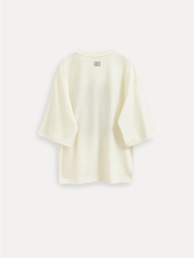 Women's polo neck shirt CONTE LD 3449, s.170-88, milk-house - 6