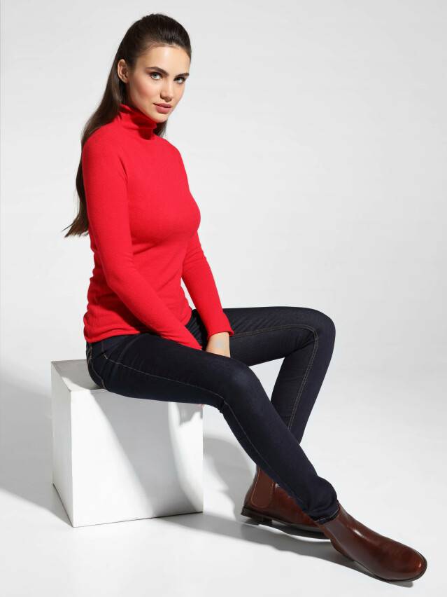 Sweater LDK 061 18С-213СП, s.170-84, flame red - 3
