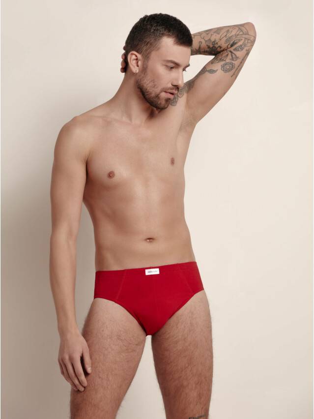 Men's underpants DiWaRi BASIC MEN MSL 2128, s.86,90, dark red - 2