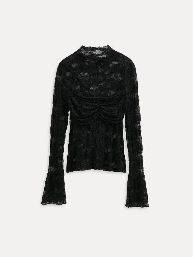 Women's polo neck shirt CONTE LD 3491, s.170-88, black - 8