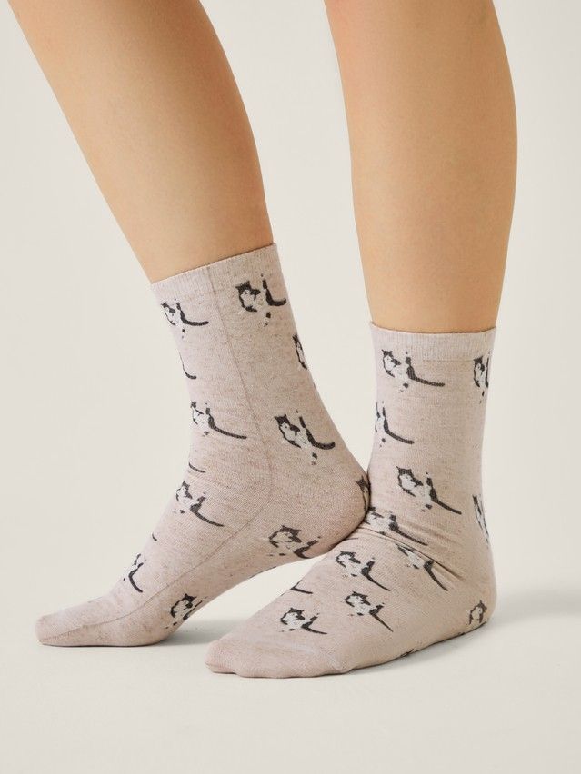 Women's socks CONTE ELEGANT FANTASY, s.23-25, 959 beige - 1