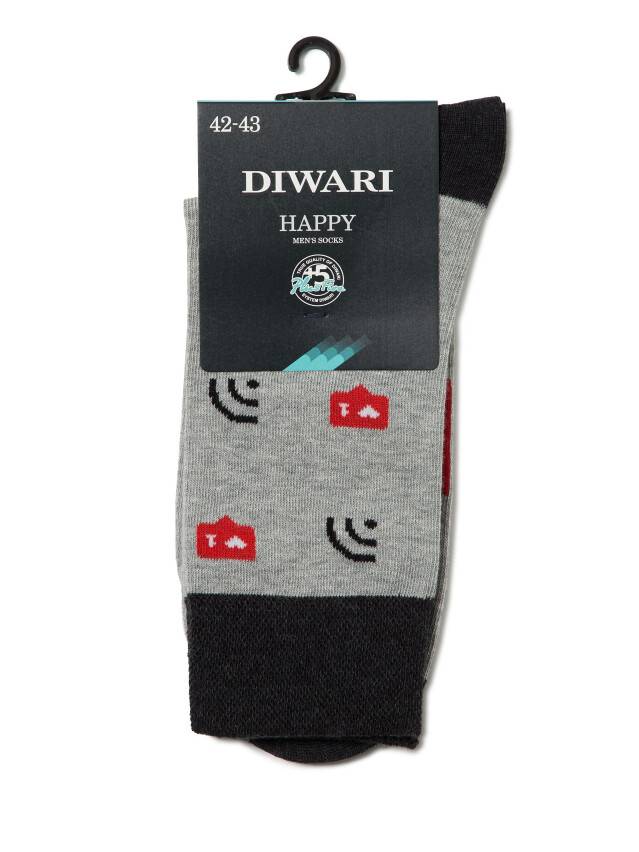 Men's socks DiWaRi HAPPY, s. 40-41, 076 grey - 2