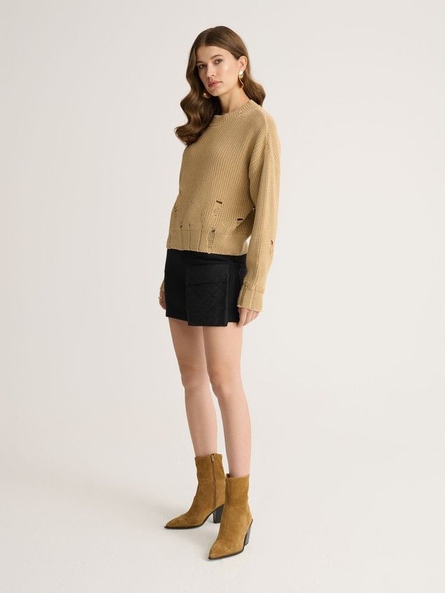 Women's skirt CONTE ELEGANT LU 2844, s.170-90, black - 5