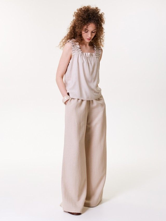 Women's trousers CONTE LBK 3479, s.170-84-90, beige - 1