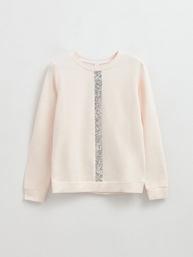 Women's polo neck shirt CONTE ELEGANT LD 626, s.158,164-84, milky - 1