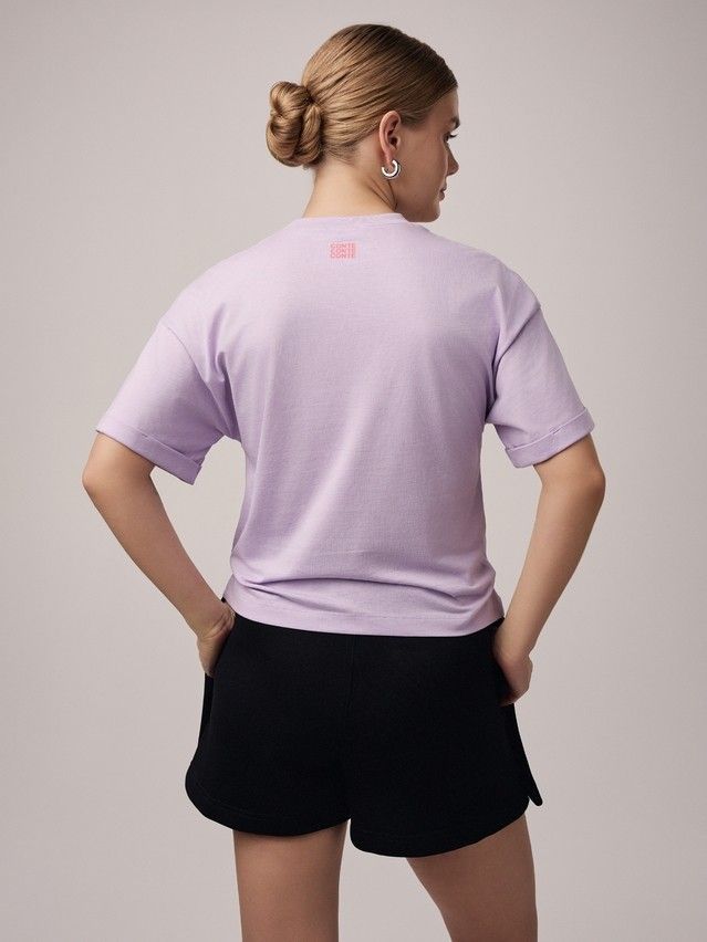 Women's polo neck shirt CONTE ELEGANT LD 2699, s.170-92, lavender-kiss - 2