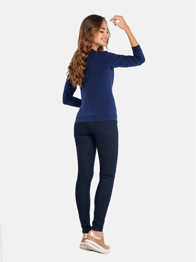 Women's polo neck shirt CONTE ELEGANT LD 626, s.158,164-84, navy - 3