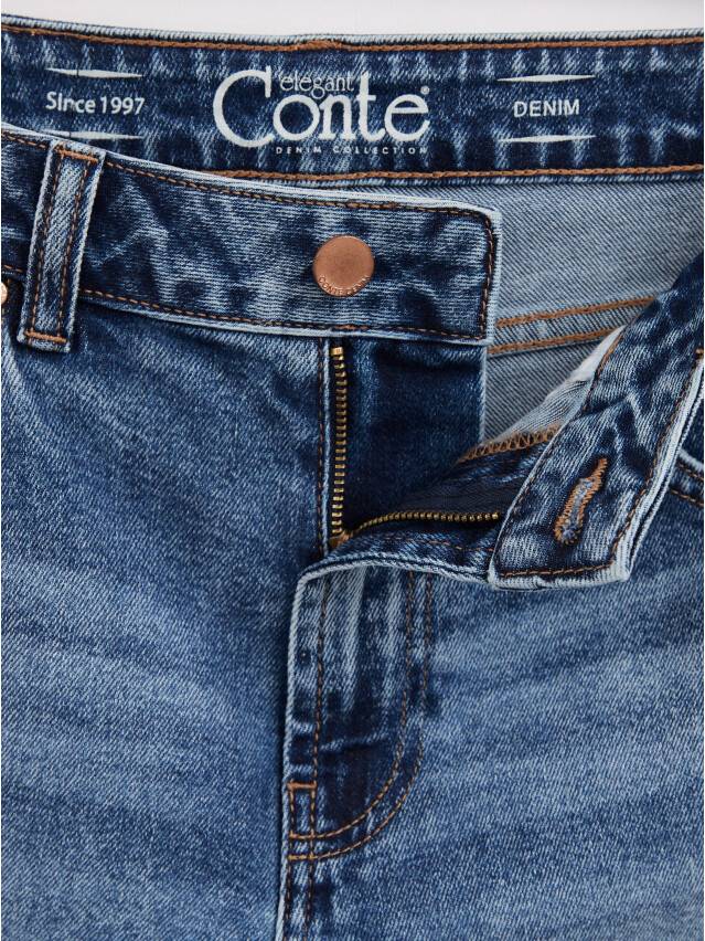 Denim trousers CONTE ELEGANT CON-406, s.170-102, washed blue - 6