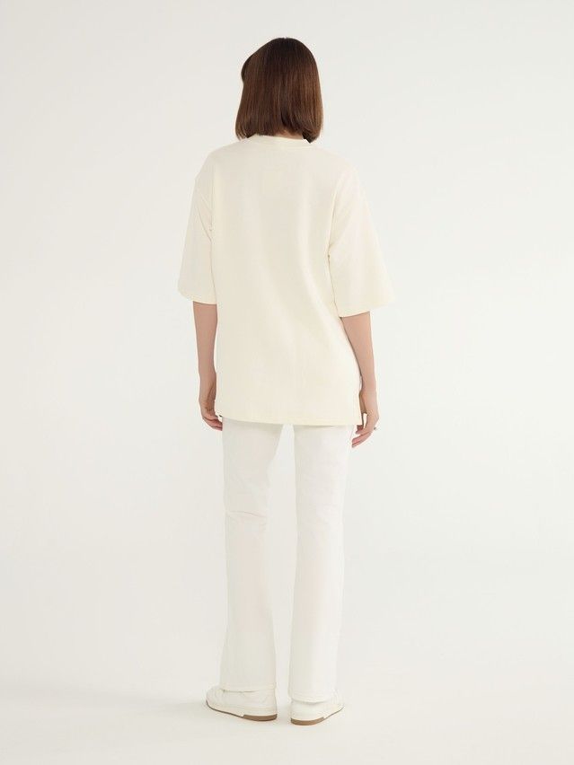 Women's polo neck shirt CONTE ELEGANT LD 3070, s.170-92, ecru - 5