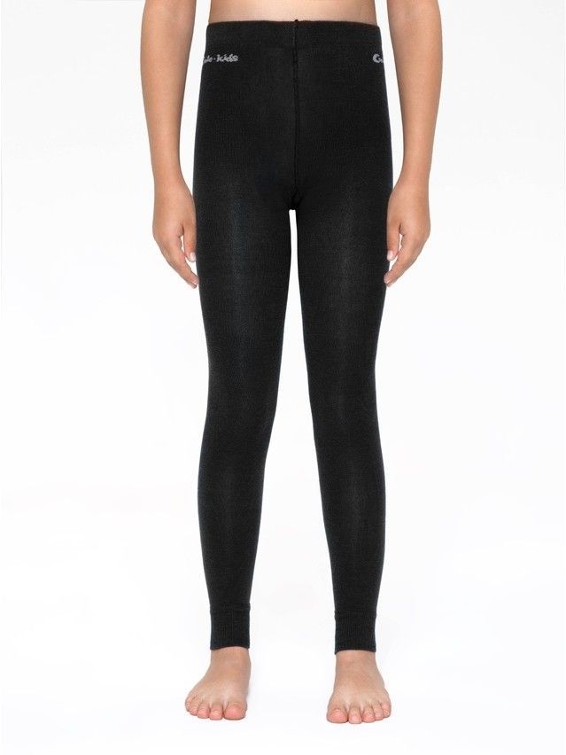 Leggings for girls CONTE-KIDS VIVA, s.116-122, 000 black - 1