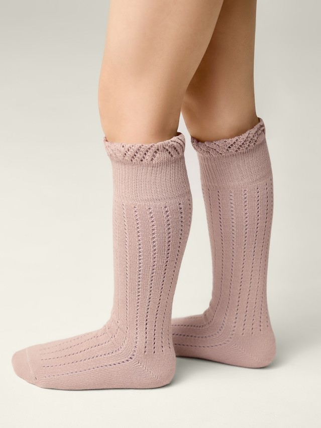 Children's knee high socks CONTE-KIDS MISS, s.16, 058 ash pink - 3