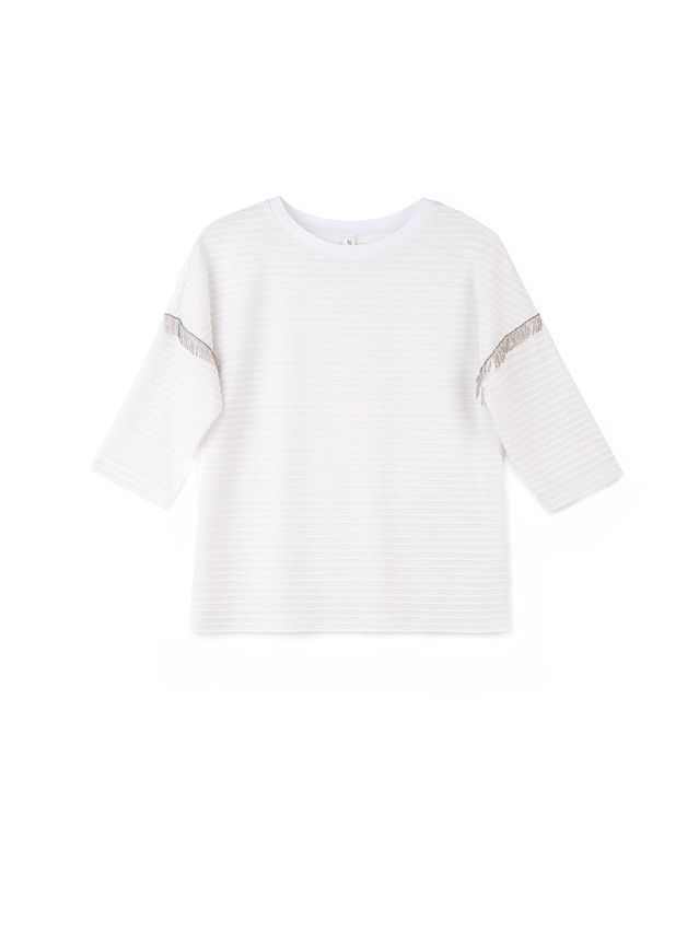 Women's polo neck shirt CONTE ELEGANT LD 853, s.170-92, white - 3