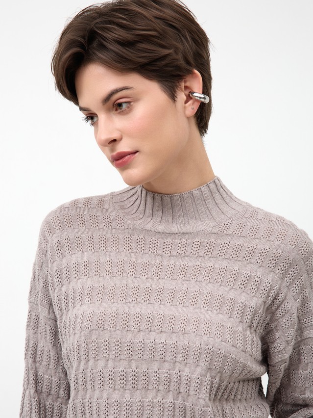 Women's pullover CONTE ELEGANT LDK24107, s.170-84, cappuccino melange - 4