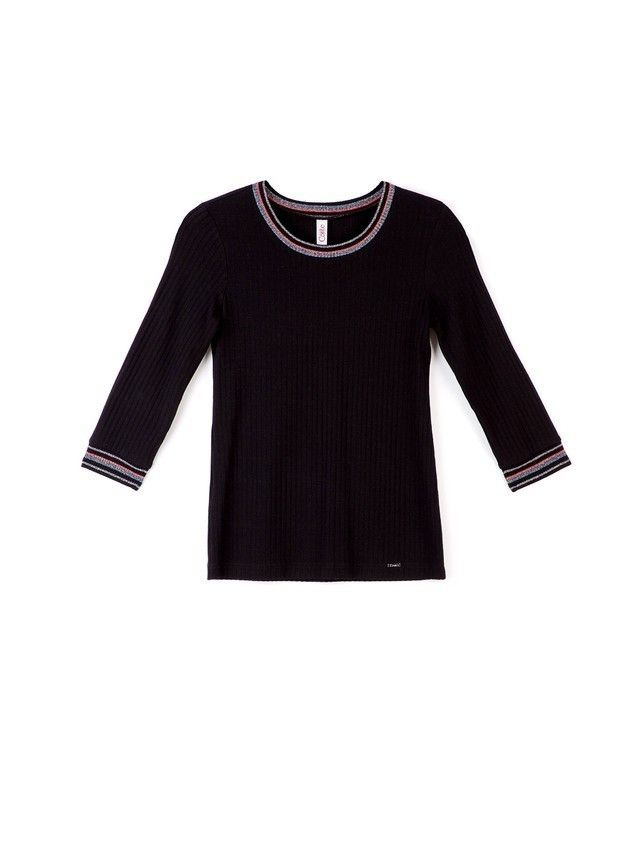 Women's polo neck shirt CONTE ELEGANT LD 835-1, s.170-100, nero - 3