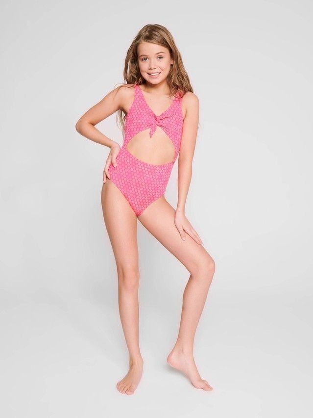 Swimsuit for girls CONTE ELEGANT FASHION GIRL, s.110,116-56, coral - 4