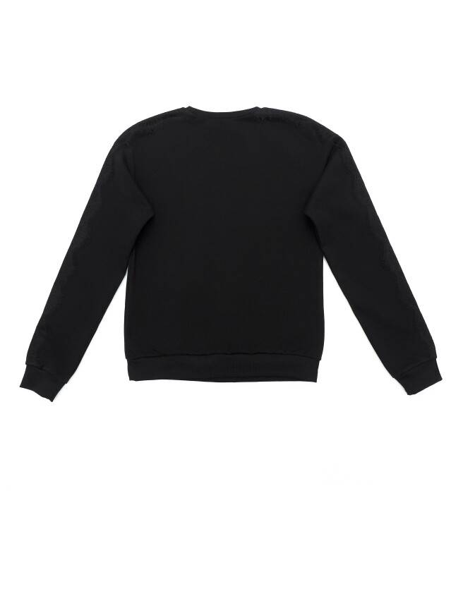 Sweatshirt for girls DD 1074, s.128,134-68, shiny black - 5