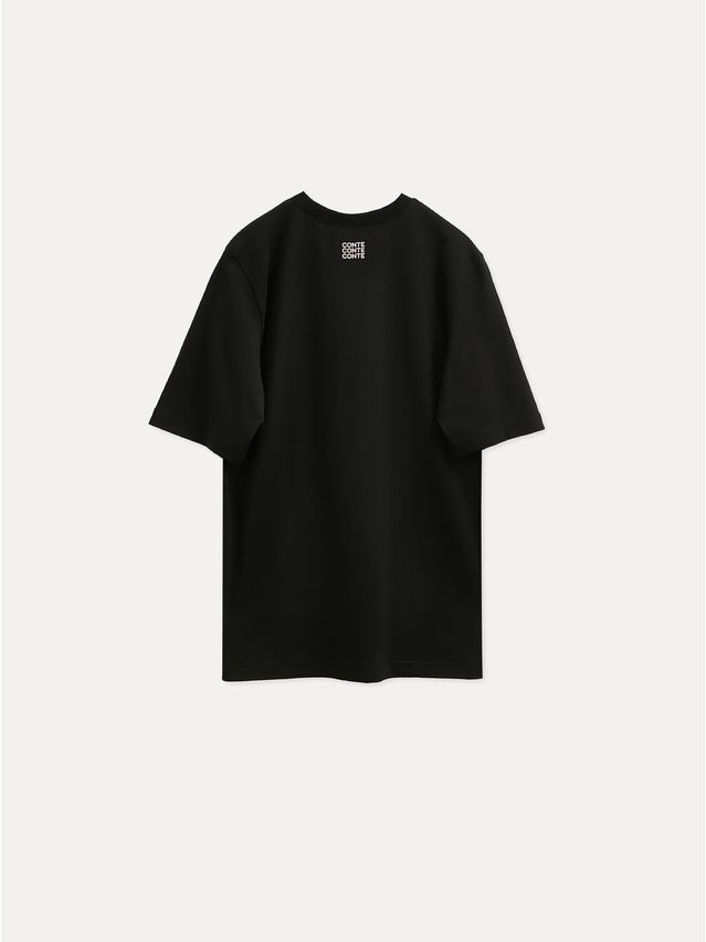 Women's polo neck shirt CONTE ELEGANT LD 3036, s.170-92, black-dogs - 8
