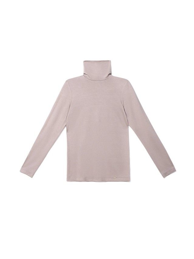 Women's polo neck shirt CONTE ELEGANT LD 821, s.170-104, latte - 1