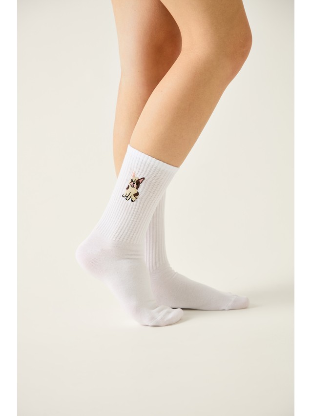 Women's socks CONTE FANTASY, s.23-25, 1094 white - 3