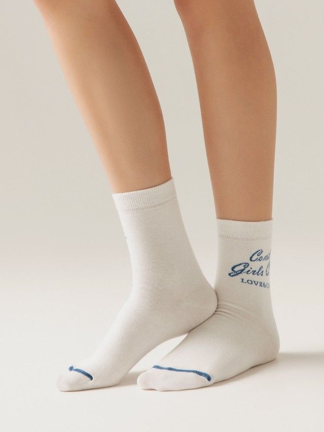 Women's socks CONTE ELEGANT CLASSIC, s.23-25, 685 milky - 1