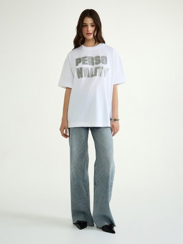 Women's polo neck shirt CONTE ELEGANT LD 3031, s.170-84, white-personality - 4