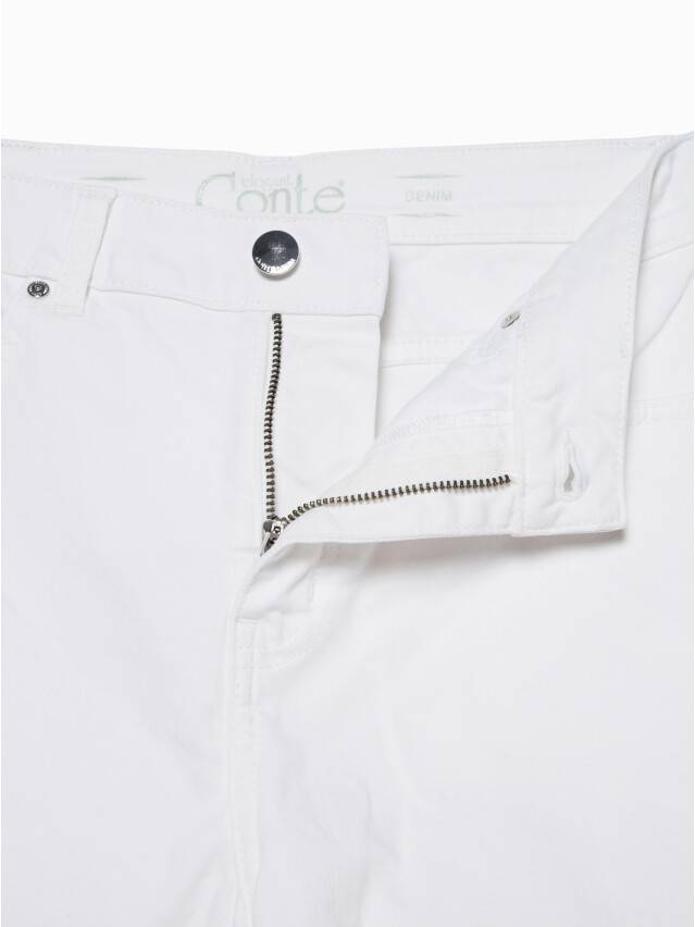Denim trousers with High rise CON-243, s.170-102, white - 7