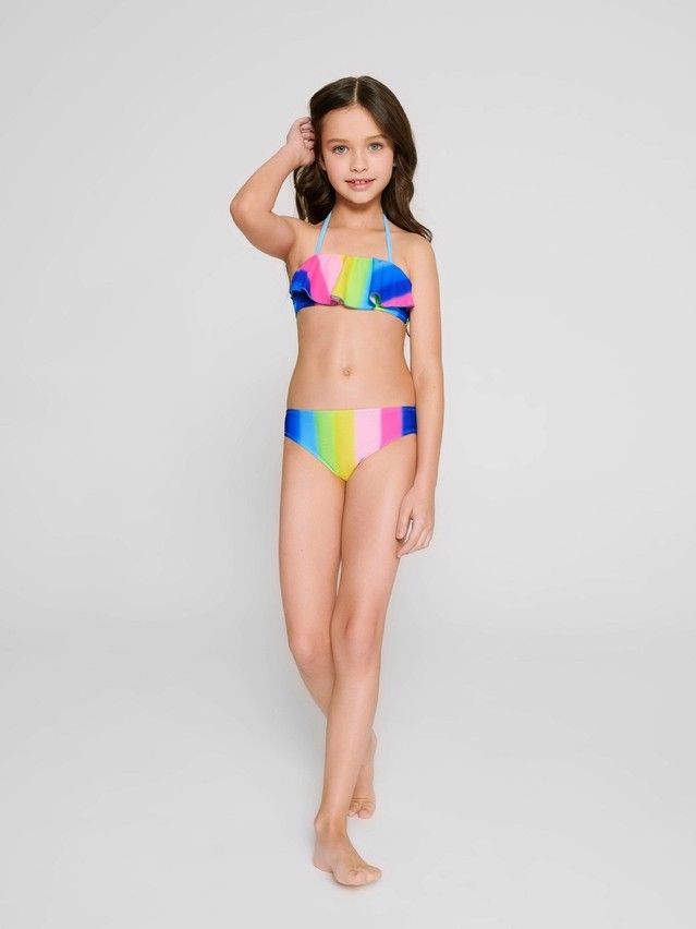 Swimming costume for girls CONTE ELEGANT GOOD VIBES, s.110,116-56, multicolor - 2