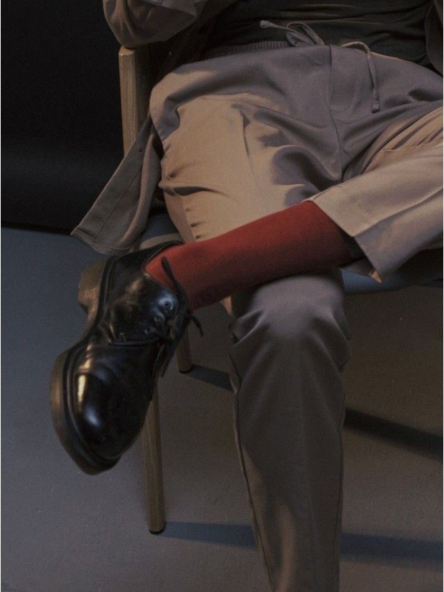 Men's socks DiWaRi HAPPY, s. 42-43, 000 wine-coloured - 1