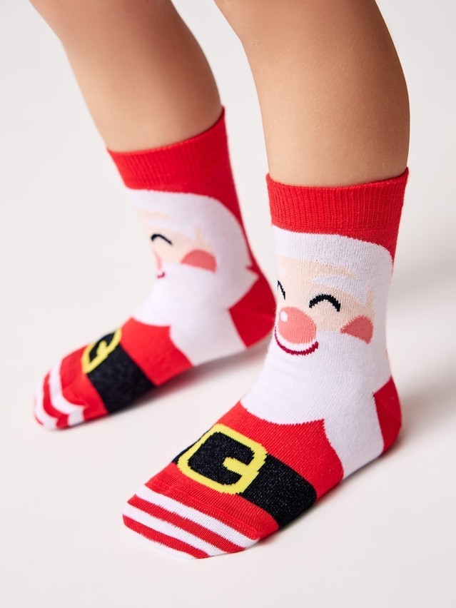 Children's socks CONTE-KIDS NEW YEAR, s.16-18, 162 red - 3