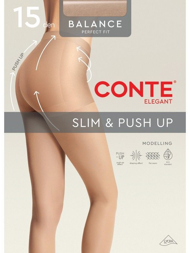Women's tights CONTE ELEGANT BALANCE 15, r.2, bronz - 4