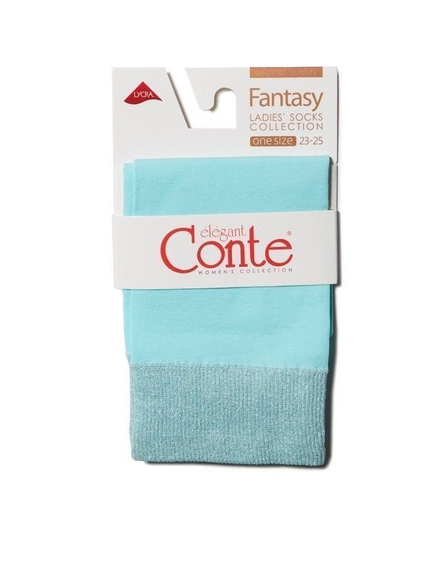 Women's socks CONTE ELEGANT FANTASY, s.23-25, turquoise - 3