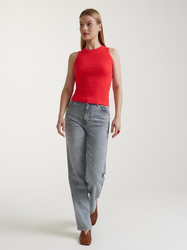 Women's polo neck shirt CONTE ELEGANT LD 3278, s.170-84, red - 1