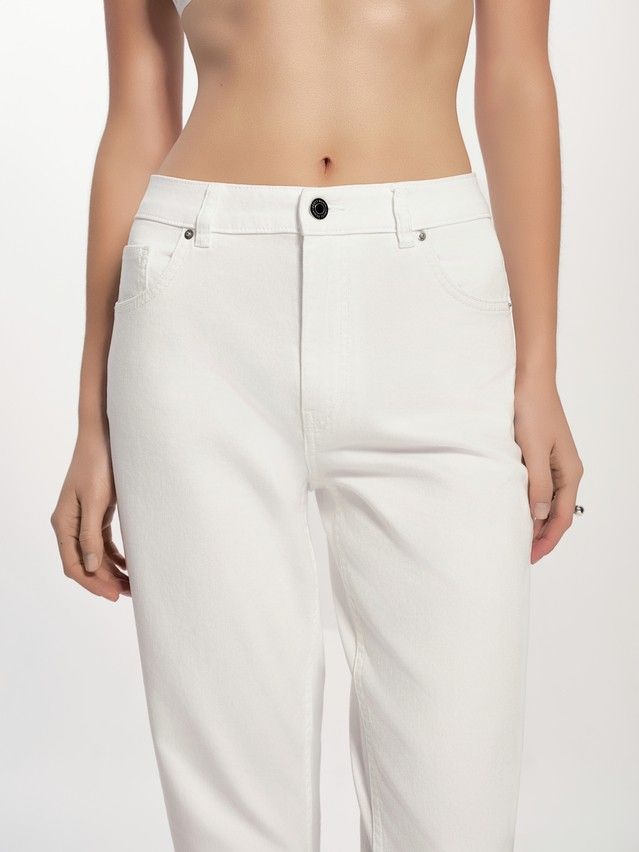 Denim trousers CONTE ELEGANT CON-723, s.170-102, white - 6