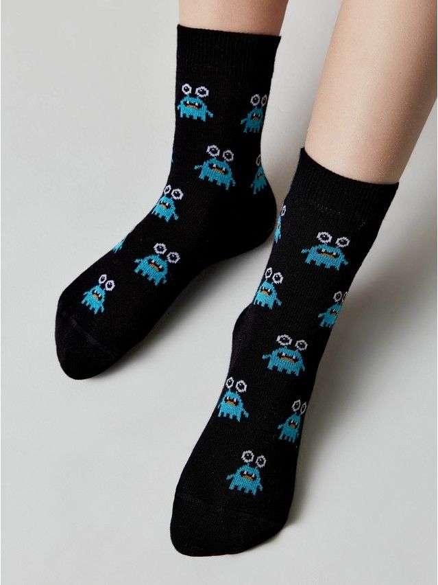 Children's socks CONTE-KIDS TIP-TOP, s.16, 988 black - 1