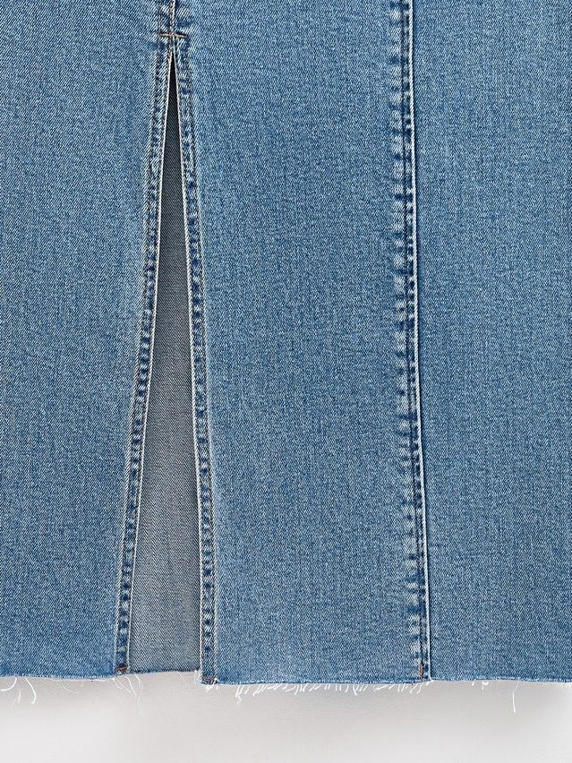 Denim skirt CONTE ELEGANT CON-804, s.170-90, light blue - 9
