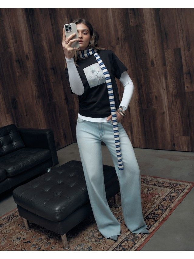 Women's polo neck shirt CONTE LD 3470, s.170-88, black-rosehip - 2