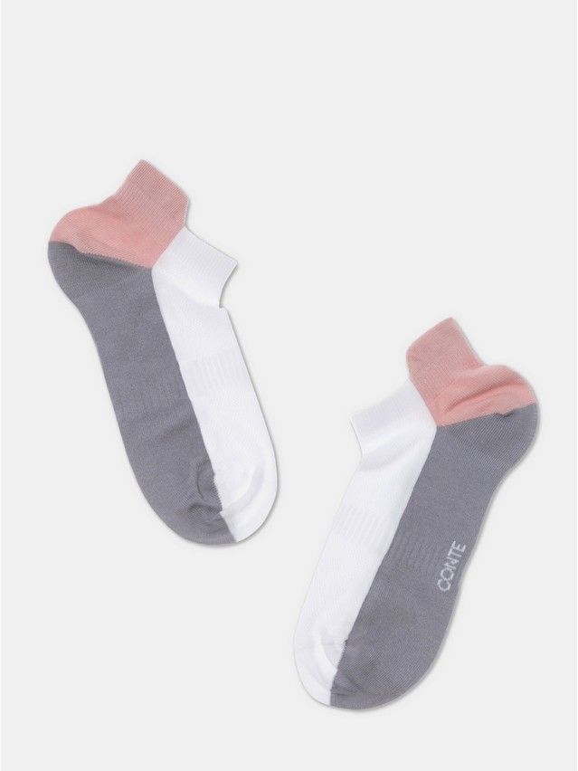 Women's socks CONTE ELEGANT ACTIVE, s.23, 393 white-grey - 4