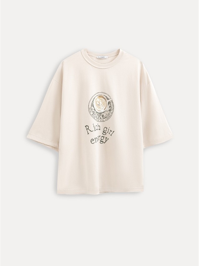 Women's polo neck shirt CONTE LD 3449, s.170-88, beige-coffee - 5