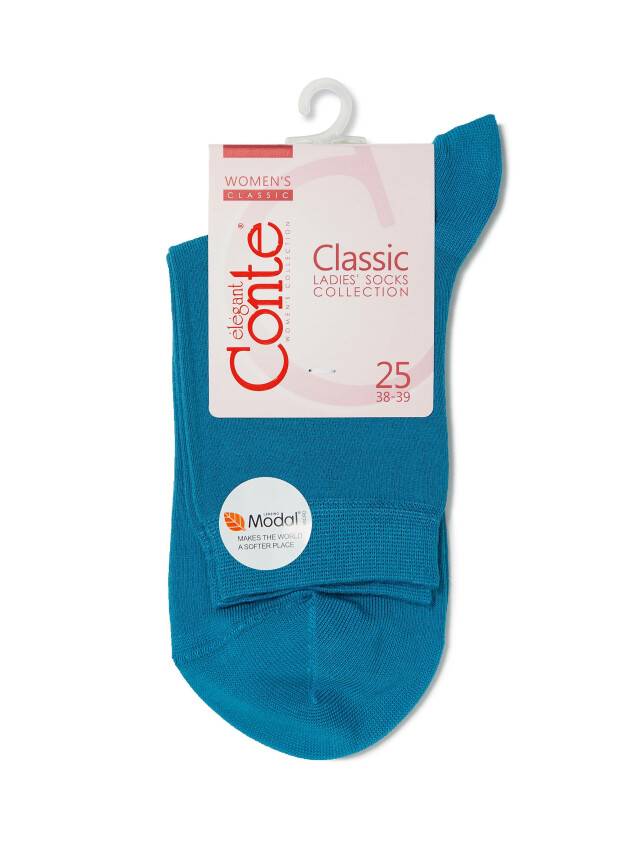 Women's socks CONTE ELEGANT CLASSIC, s.23, 000 dark turquoise - 3