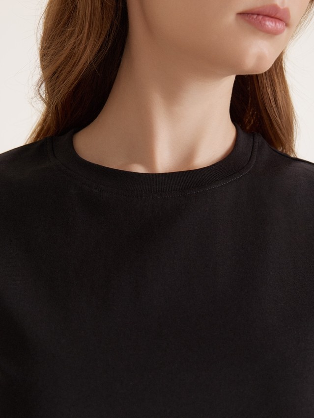 Women's polo neck shirt CONTE ELEGANT BASIC COLLECTION LD 5024, s.170-84, black - 3