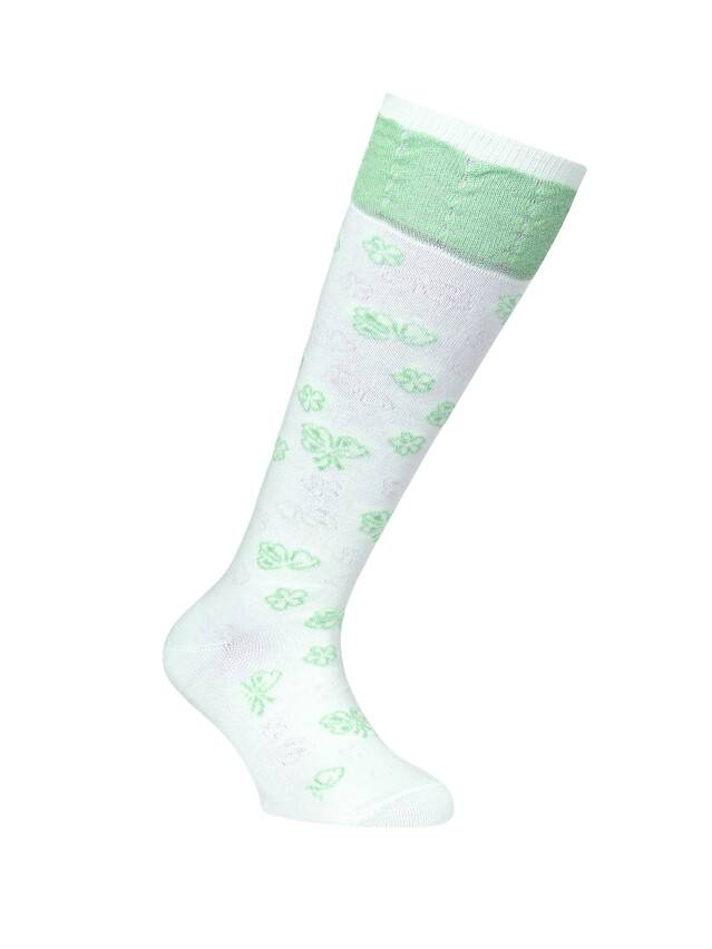 Children's knee high socks CONTE-KIDS TIP-TOP, s.30-32, 017 lettuce green - 1
