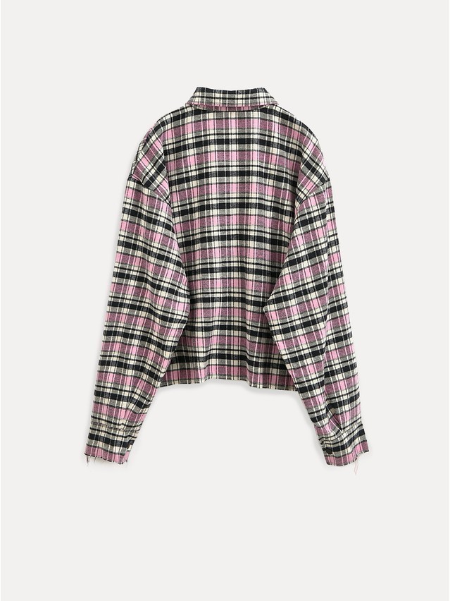 Women's shirt CONTE LRU 3504, s.170-84-90, black-pink check - 2