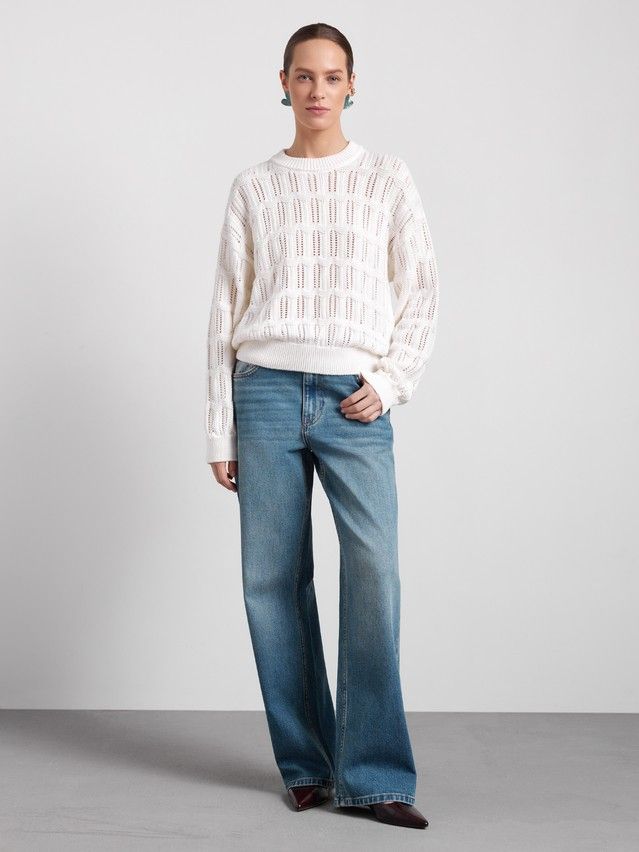 Women's pullover CONTE ELEGANT LDK2565, s.170-84, ecru - 1