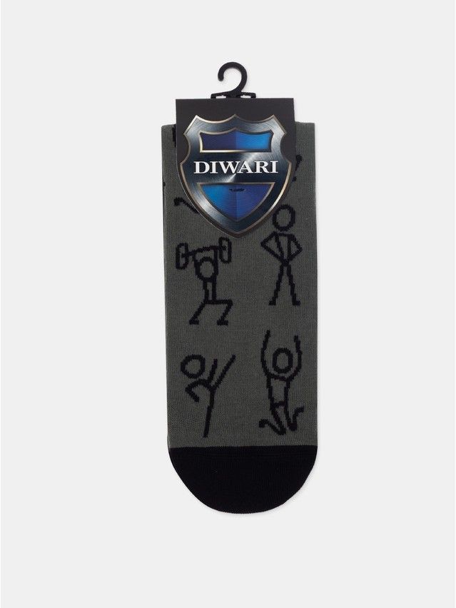Men's socks DIWARI HAPPY, s.27, 188 khaki SHIELD - 1