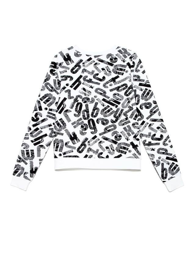 Women's polo neck shirt CONTE ELEGANT LD 894, s.170-100, black-white logo - 6