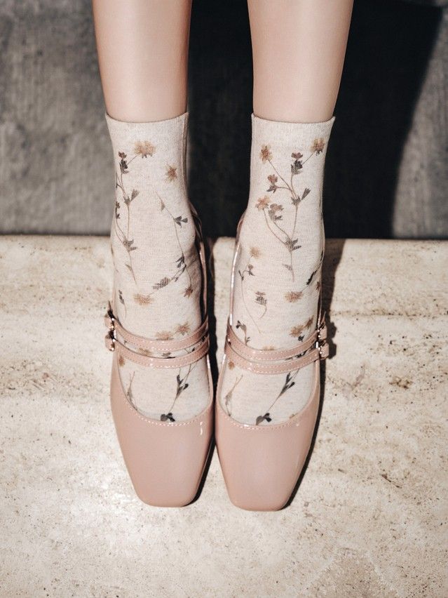 Women's socks CONTE ELEGANT FANTASY, s.23-25, 1153 beige - 4