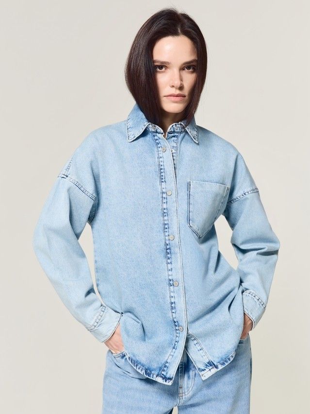 Denim windbreaker CONTE CON-925, s.170-84-90, light blue - 5