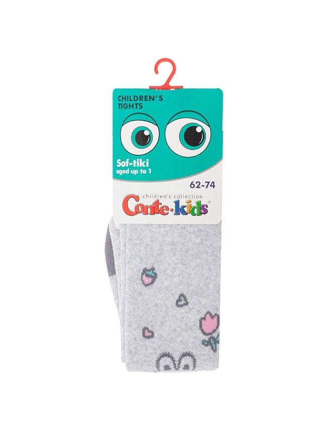 Children's tights CONTE-KIDS SOF-TIKI, s.62-74 (12),696 light grey - 3